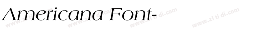 Americana Font字体转换